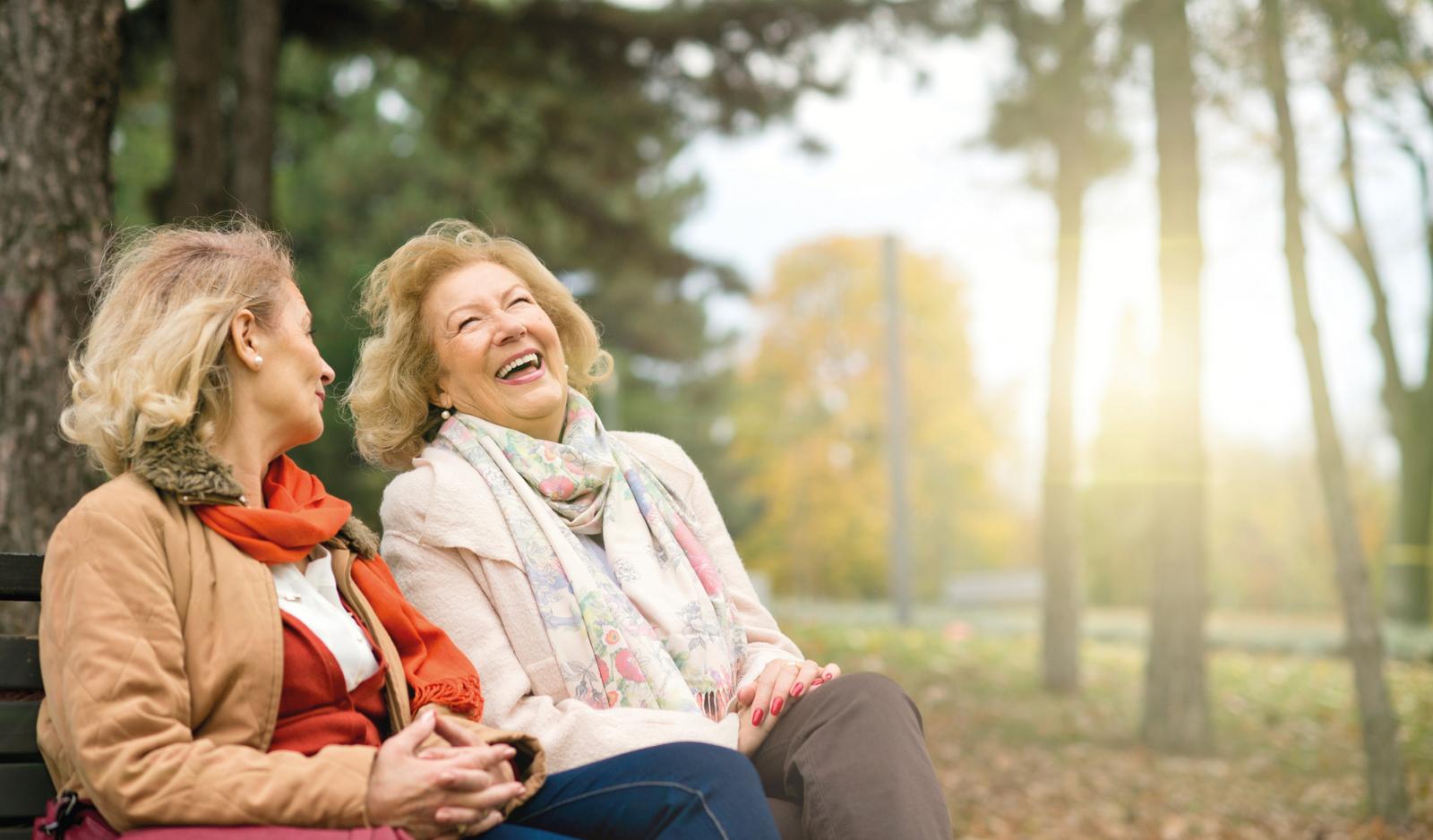 Friends enjoying later life