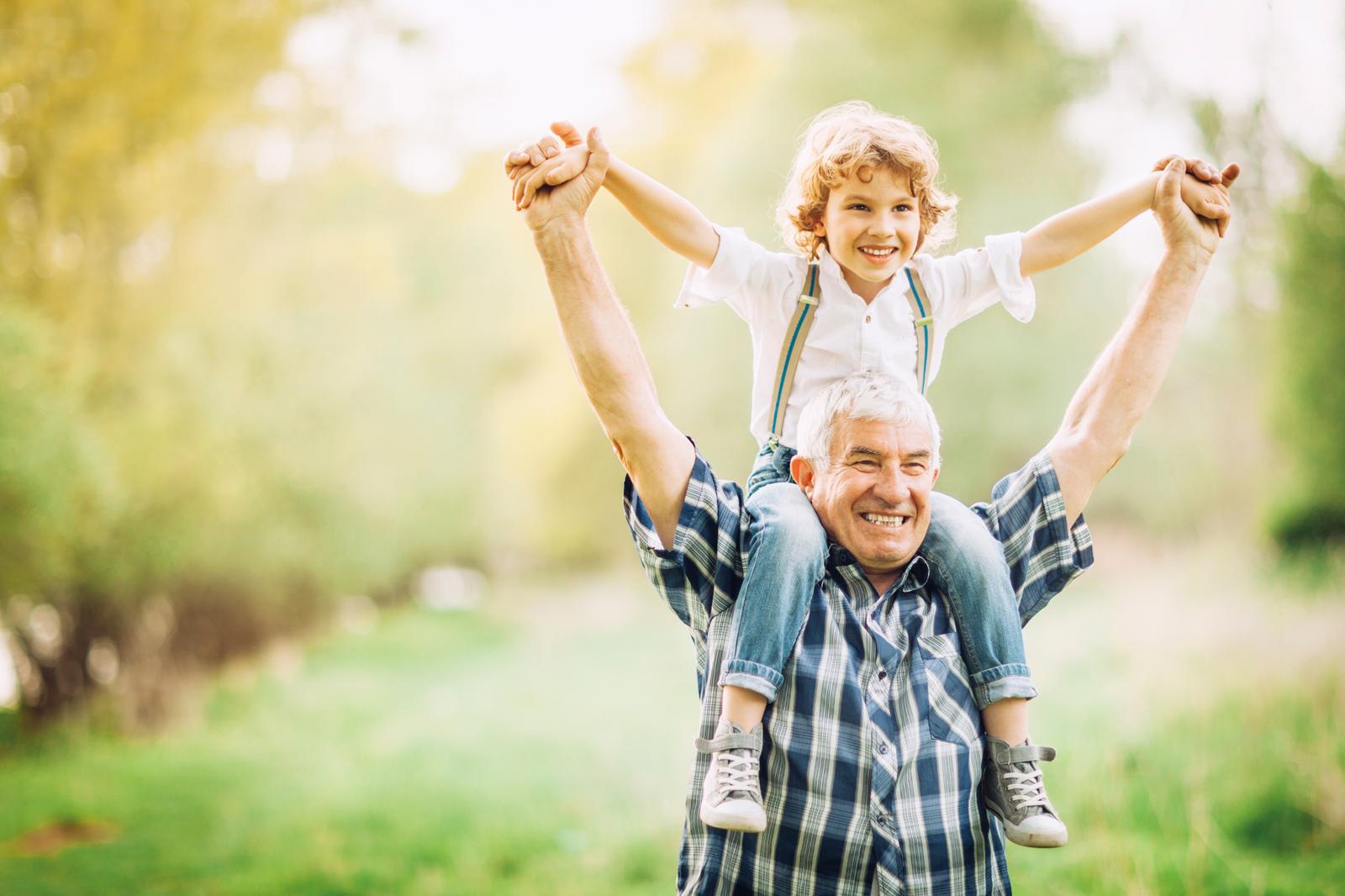 Granddad & Grandchild spending quality time